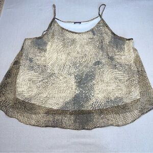 Chic Beige and Brown Women's Camisole by Resource - Size 22